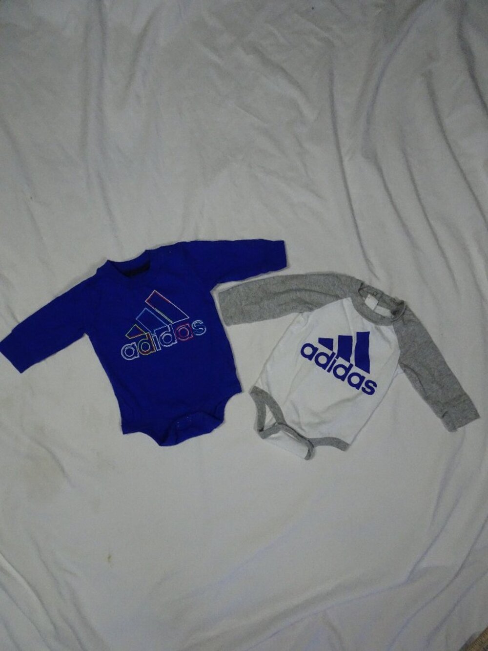 Adidas Baby Boy Long Sleeves 2 One pieces Size 3M